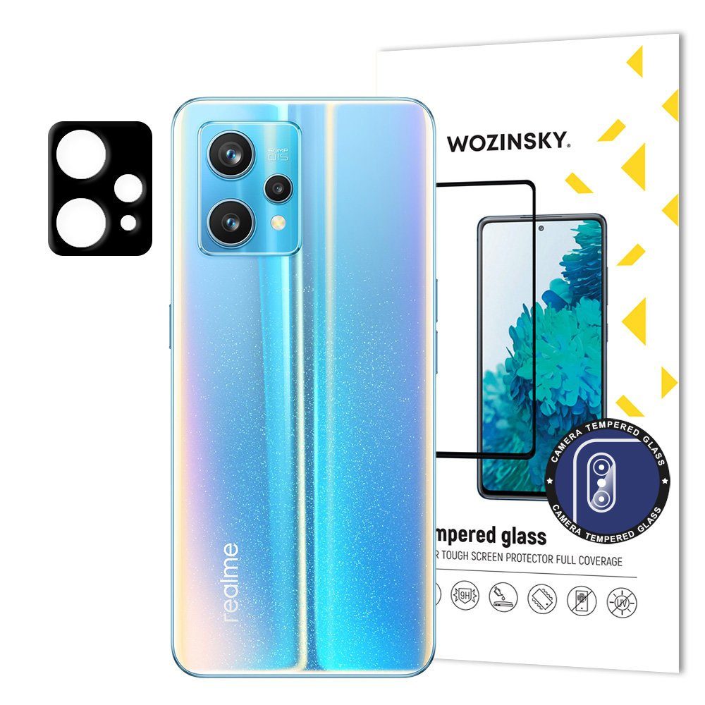 cofi1453 Handyhülle Full Camera Glass 9H Kameraschutz für Realme 9 Pro 6,6 Zoll, Displayschutz Panzerglasfolie