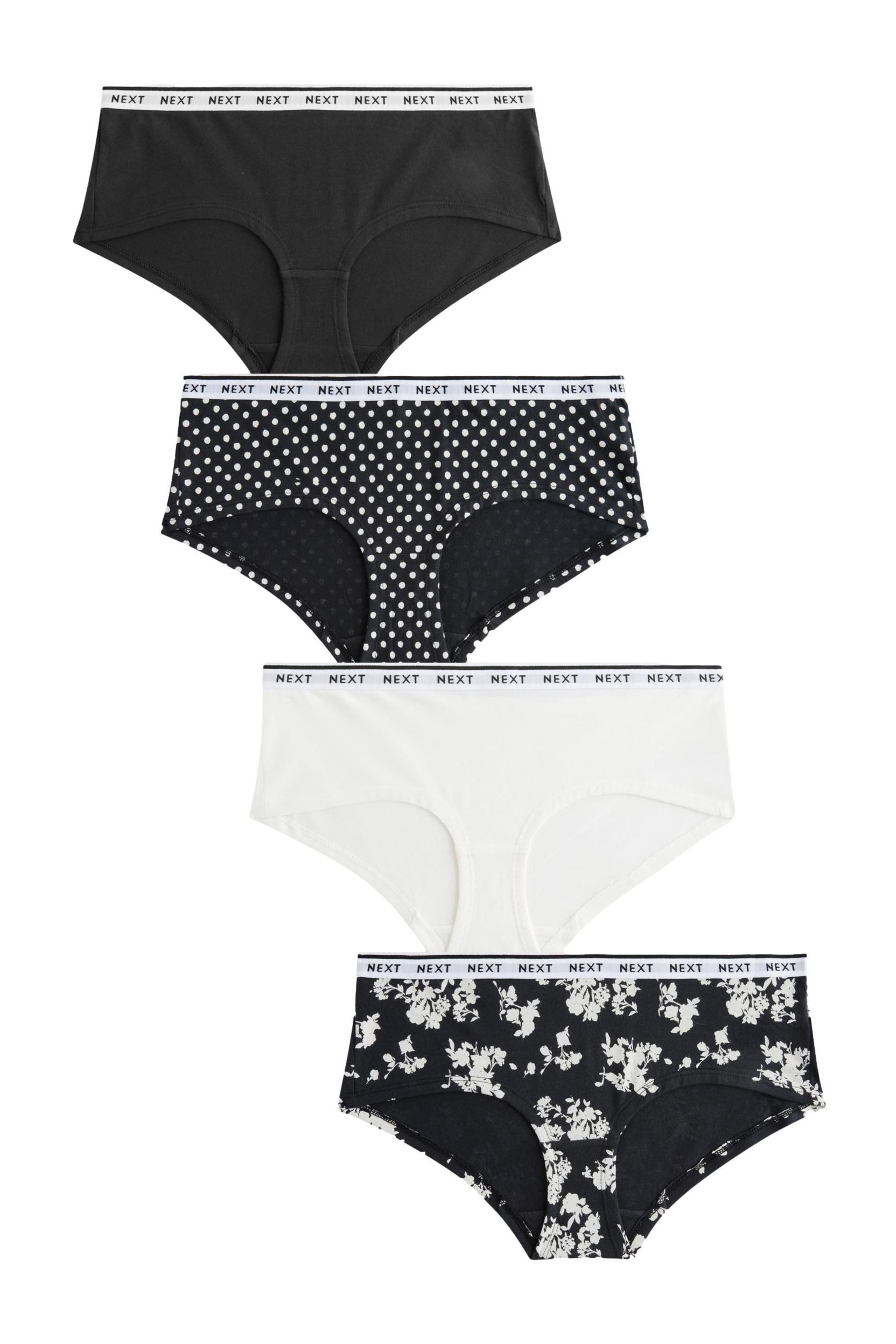 Slip Baumwollslips mit Logo, 4er-Pack