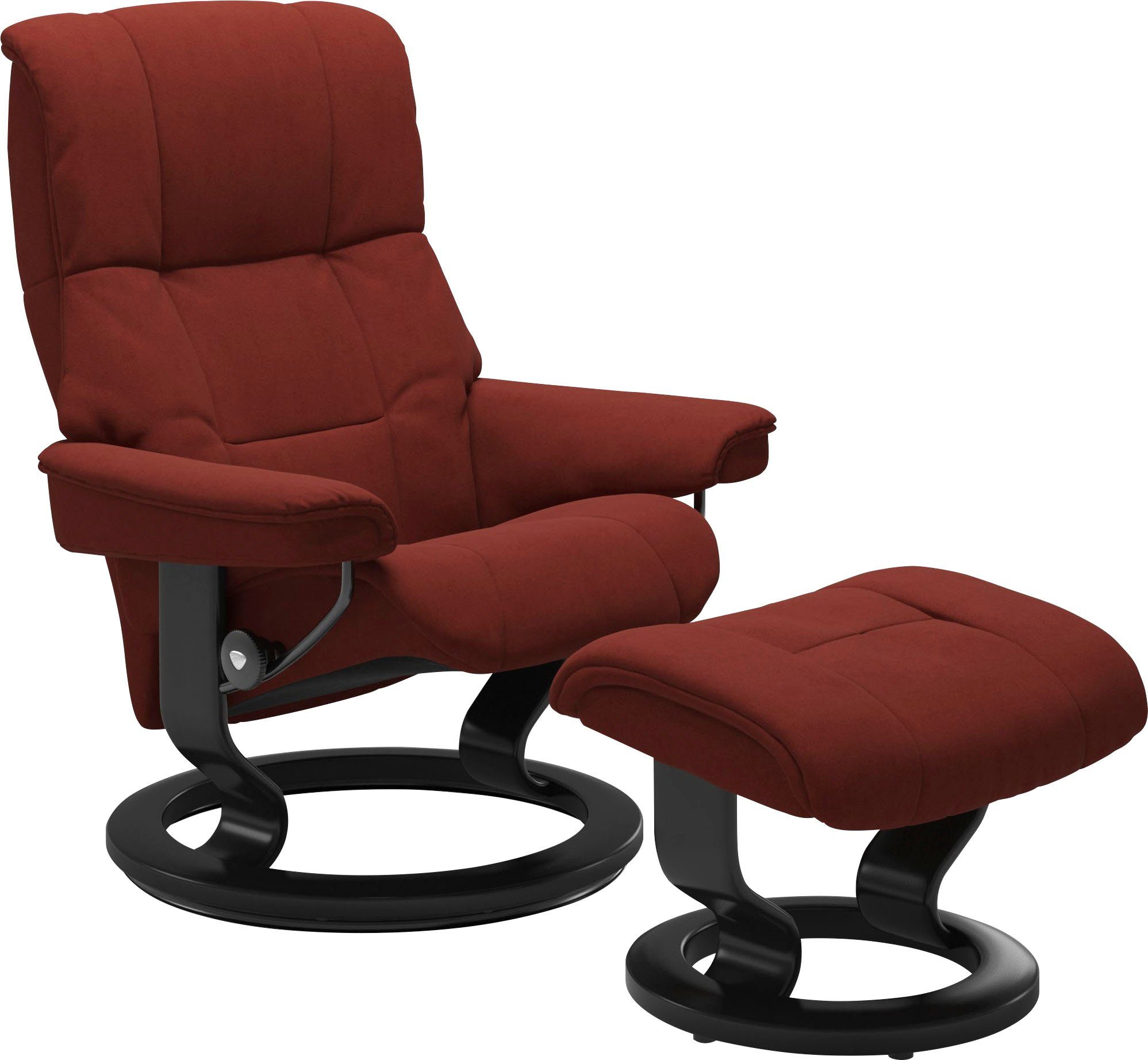 Stressless® Relaxsessel Mayfair (Set, Relaxsessel mit Hocker), mit Hocker, mit Classic Base, Größe S, M & L, Gestell Schwarz