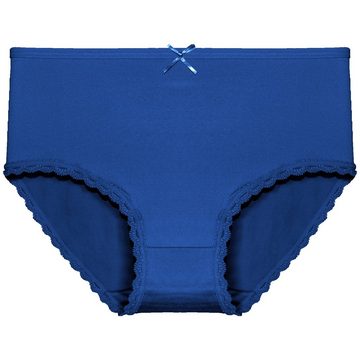 TEXEMP Slip 6er Pack Damen Slips Baumwolle Unterwäsche Schlüpfer Unterhosen Set (6-St., 6er-Pack) Atmungsaktiv - Pflegeleicht - Spitzenrand