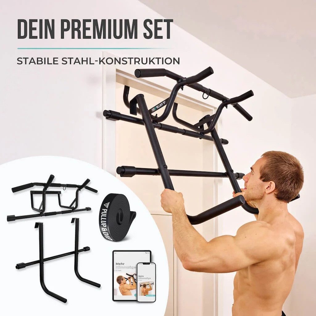 Pullup & Dip Klimmzugstange Tür Klimmzugstange Dip Station – Bild 3 von 5