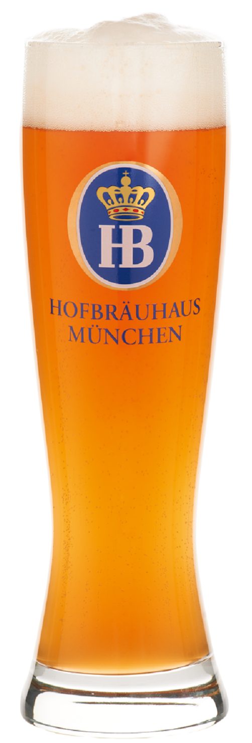 Hofbräuhaus München Bierglas Weißbierglas „Elegante“ – Bierkultur in stilvoller Form, Glas, stabil, langlebig