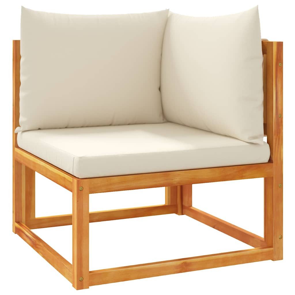 vidaXL Loungesofa Gartensofa-Ecke mit Kissen Holz & Seil, 1 Teile
