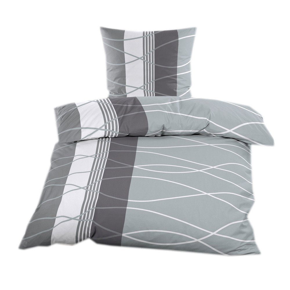 Casa Colori Bettwäsche Biber 135x200 cm mit Reißverschluss, Biber, 4 teilig günstig online kaufen