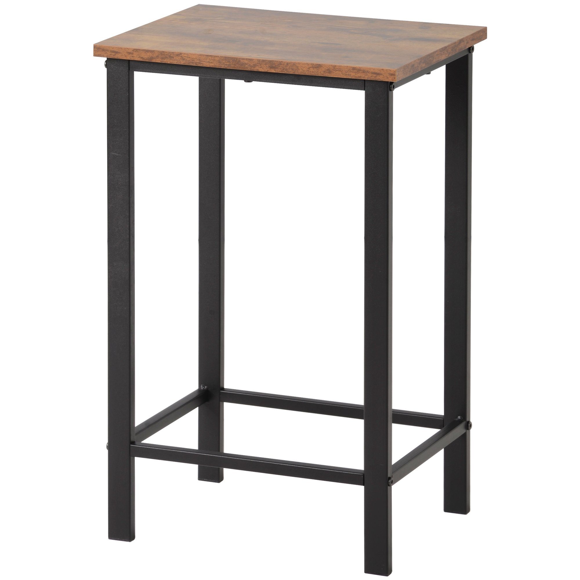 Bartisch (3-St), mit Hocker, Küchentisch Stehtisch Vintage, 100x40x90cm, 38x30x60cm