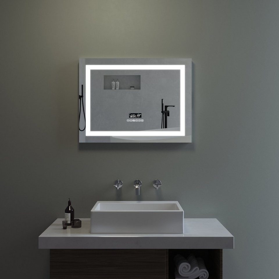 LED Spiegelschrank Badezimmer 50x70 Badspiegel mit Sensor Bluetooth Lautsprecher