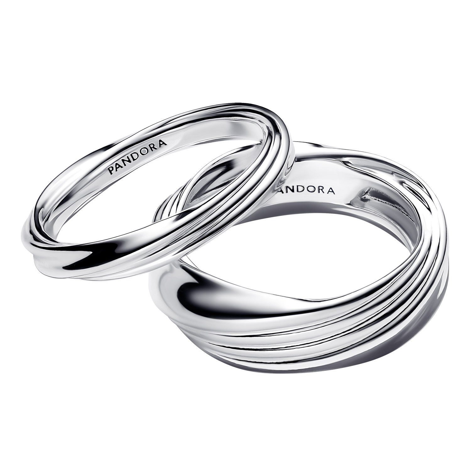 Pandora Silberring -Set für Gedreht Silber günstig online kaufen