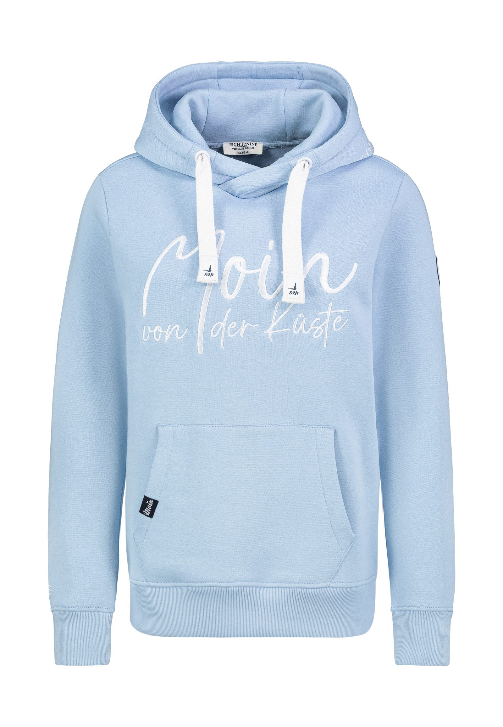 Eight2Nine Kapuzenpullover Damen Hoodie Kapuzenpullover mit Küstenprint Swe günstig online kaufen
