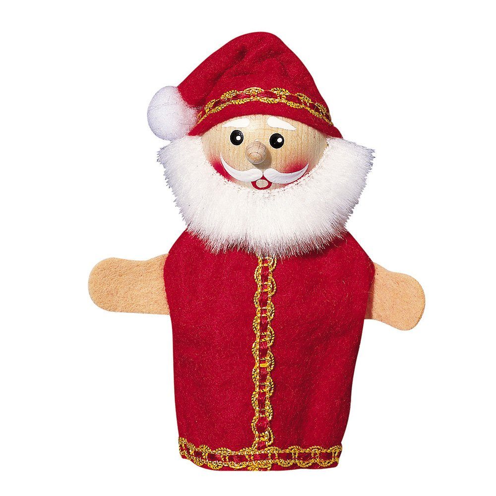 Kersa Fingerpuppe Fingerpuppe Weihnachtsmann 10 cm 40470 Kersa (Packung), Sehr gut geeignet um Geschichten zu erzählen