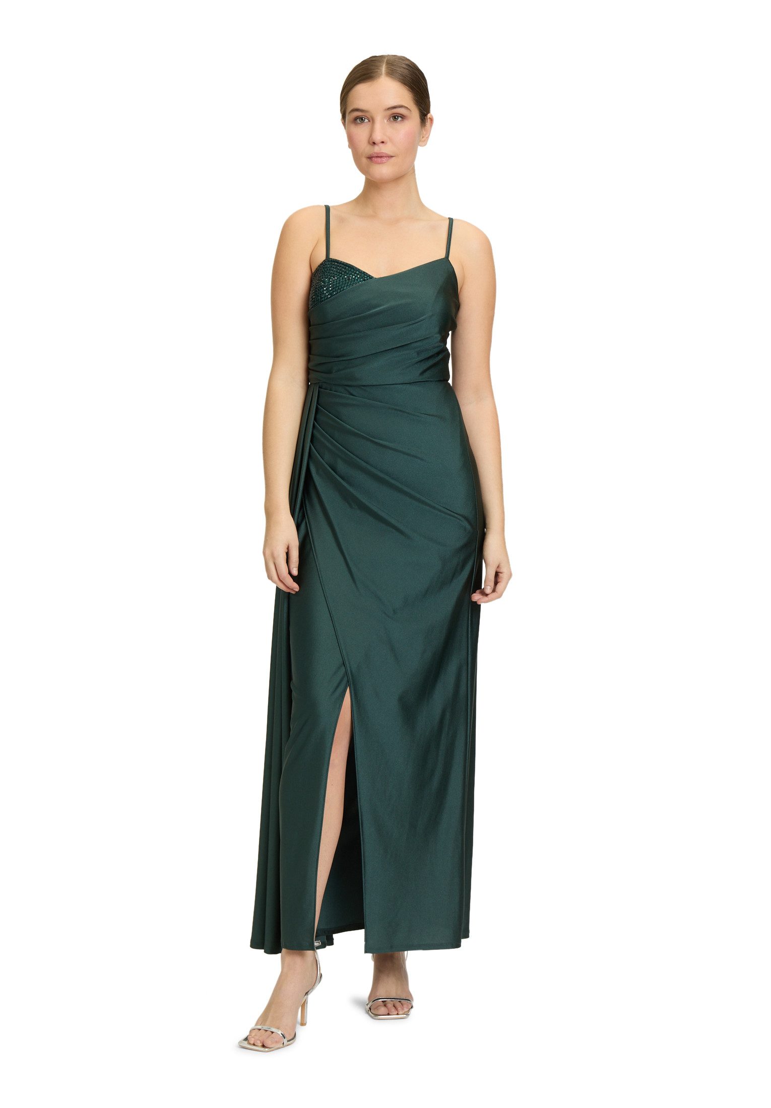 Vera Mont Abendkleid Vera Mont Abendkleid mit Schmucksteinen Raffung