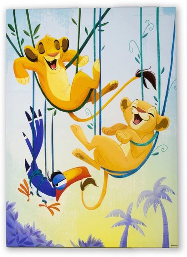 Disney Leinwandbild »Simba & Nala«, (1 Stück)