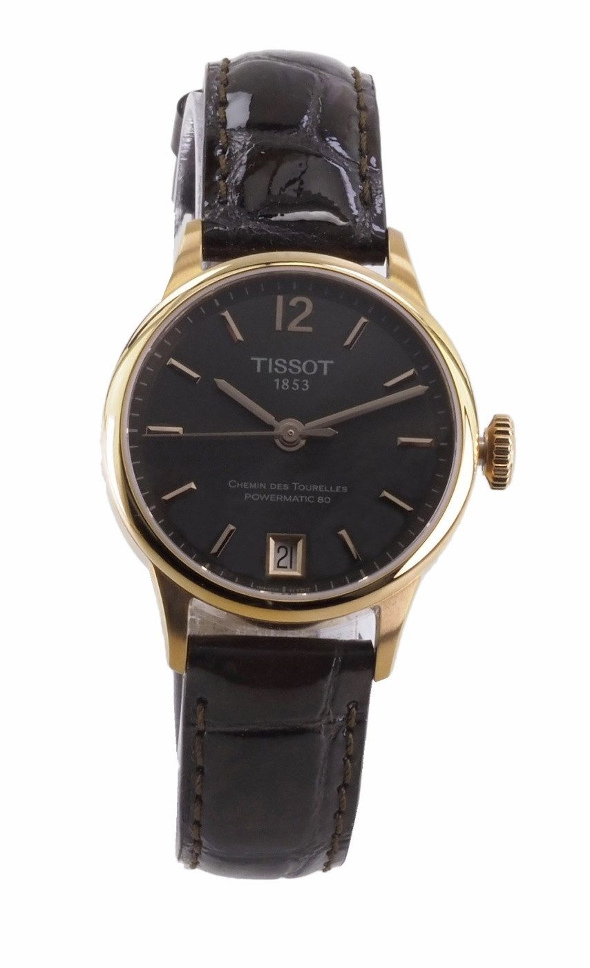 Tissot Automatikuhr Tissot Damen Automatik Uhr Chemin des Tourelles Powermatic 80 T0992073, (Rosegold)