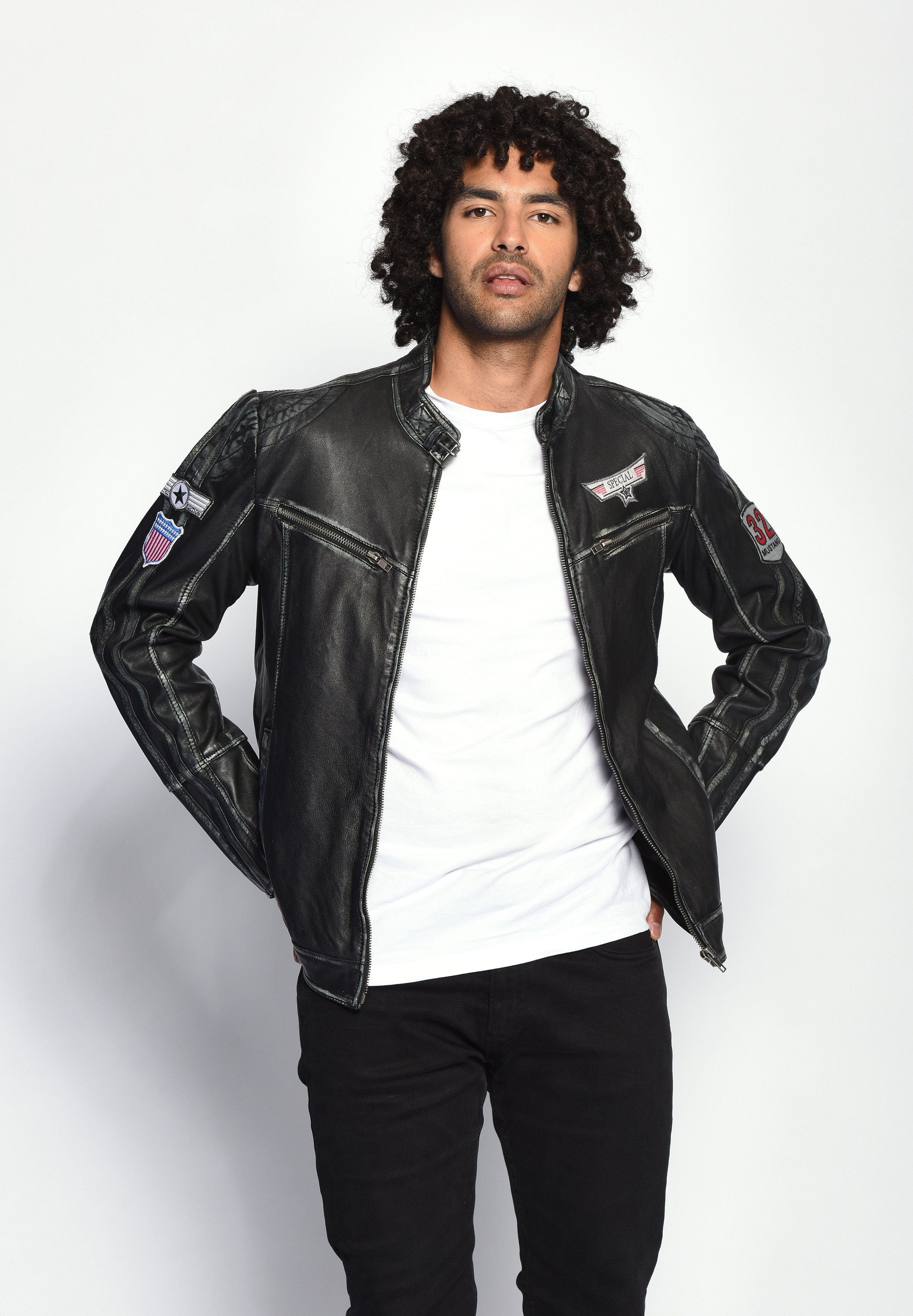 MUSTANG Lederjacke Uwe günstig online kaufen