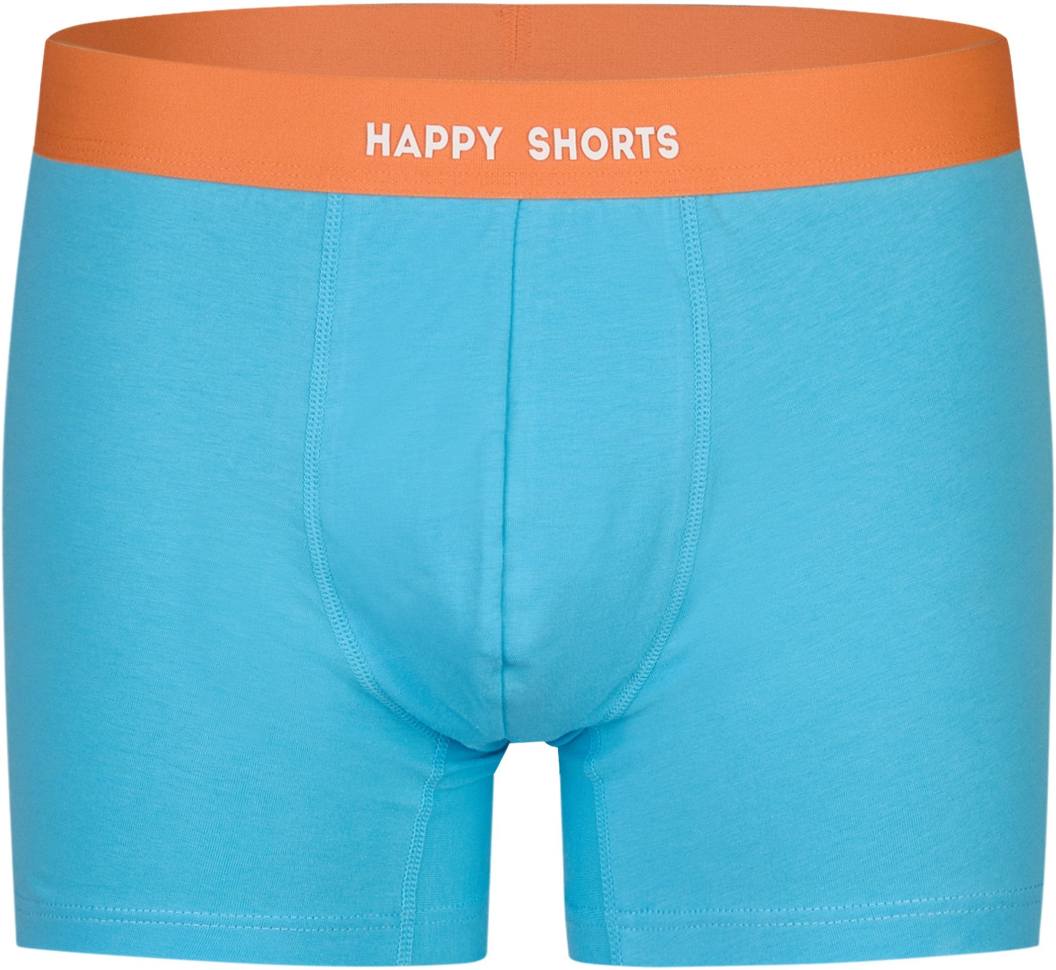 HAPPY SHORTS Trunk 2 Happy Shorts Jersey Trunk Herren Boxershorts Pant Palme Hellblau (1-St)