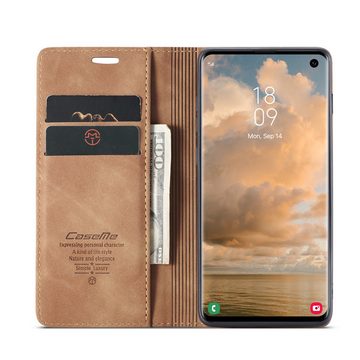 Tec-Expert Handyhülle Tasche Hülle für Samsung Galaxy S10, Cover Klapphülle Case mit Kartenfach Fliphülle aufstellbar