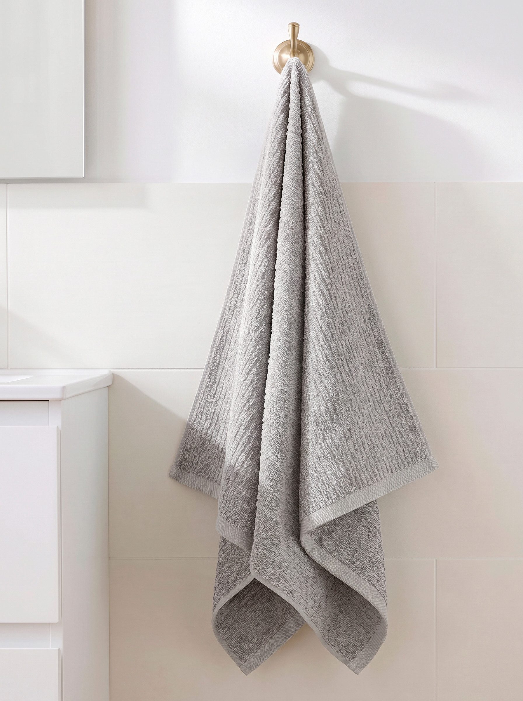OTTO home Handtuch Riva, 50x100, Premium Handtücher, 500 gr/m², Webfrottier (1-St), Hoch-Tief-Struktur, Streifen, weich, 5 Jahre Garantie