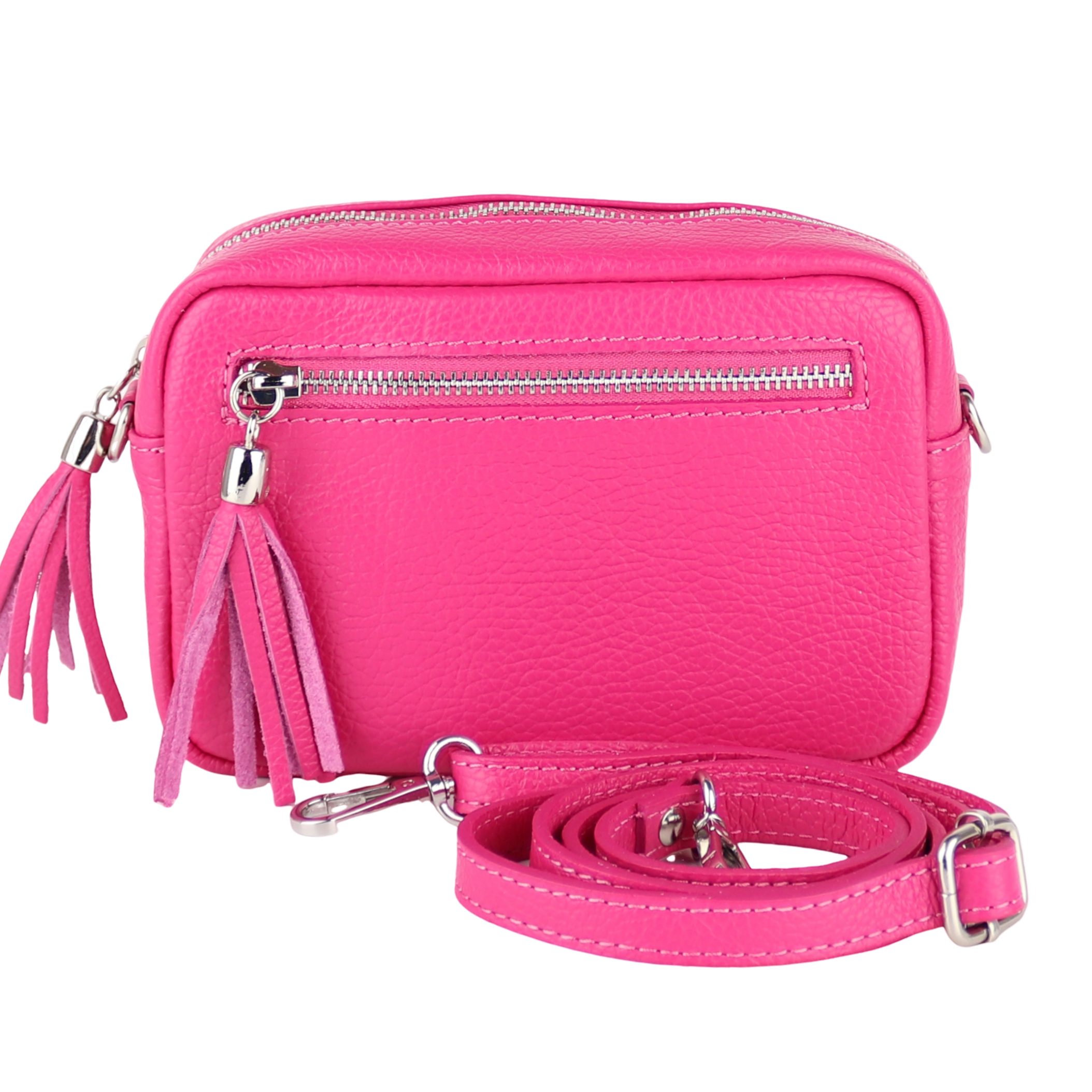 Umhängetasche Damen klein Crossbody Bag, Echtleder Made in Italy