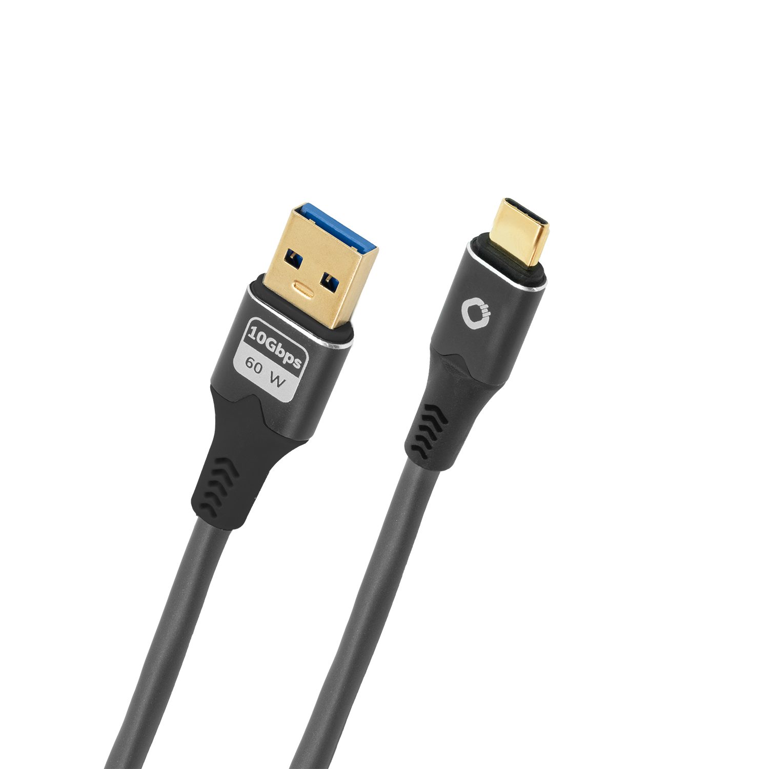 OEHLBACH Pulse AC USB-Kabel, USB 3.2 Gen 1 Typ-A, USB Typ-C (100 cm), Anschlusssockel, Daten- und Ladekabel, Effektive Schirmung