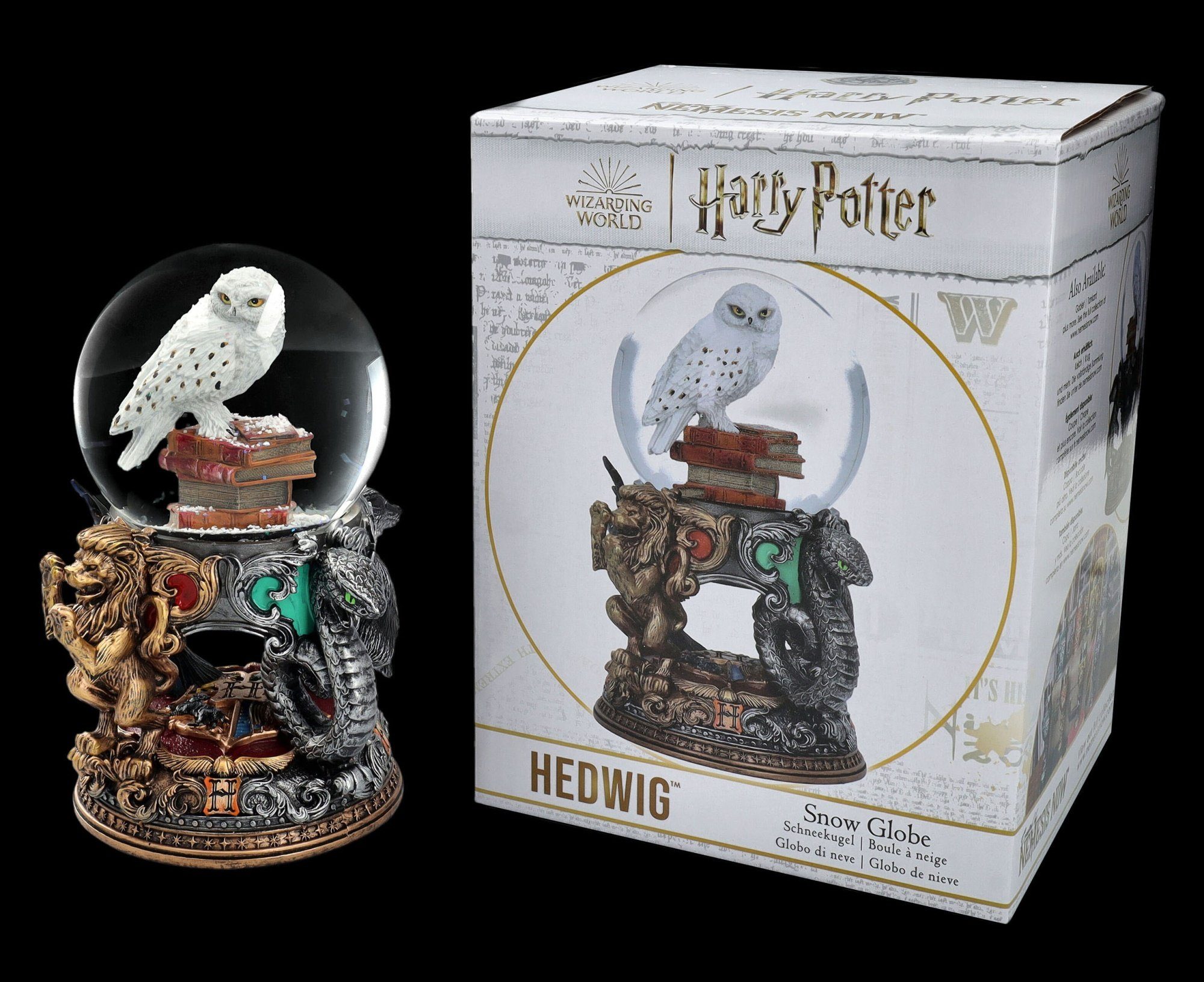 Figuren Shop GmbH Schneekugel Dekoration Fantasy Hedwig Merchandise Potter Schneekugel - - Harry