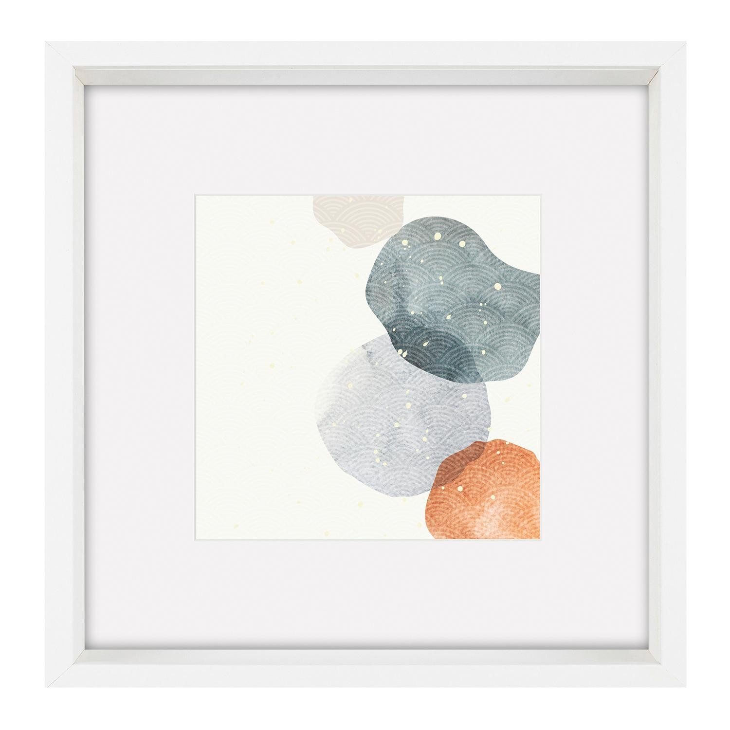 Walther Design Bilderrahmen SHEP, 25 x 25 cm, MDF, Kunstglas, Weiß, für 1 Bilder, Ösen für Hoch-und Querformataufhängung