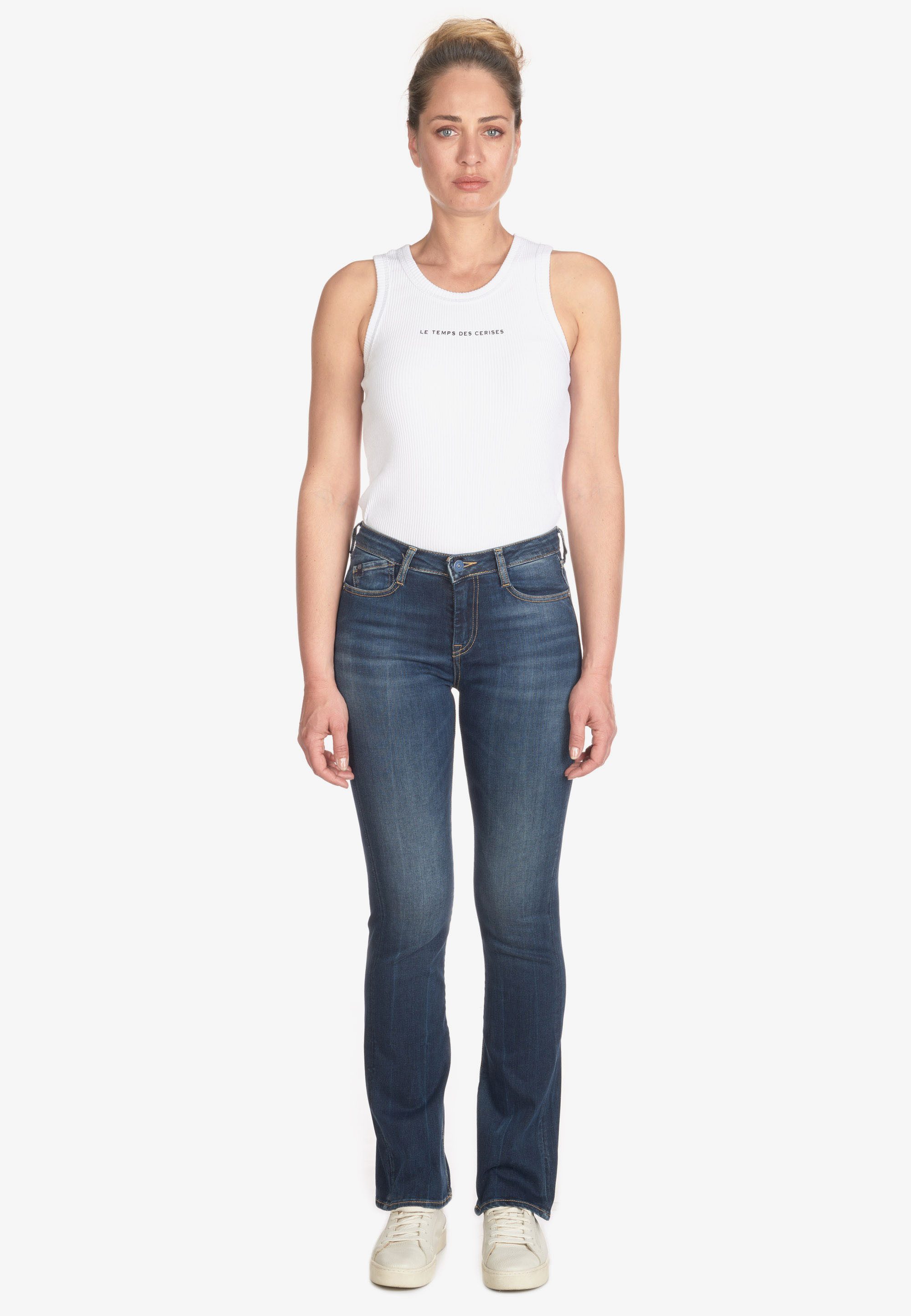 Le Temps Des Cerises Bequeme Jeans POWERB mit leicht ausgestellten Beinen