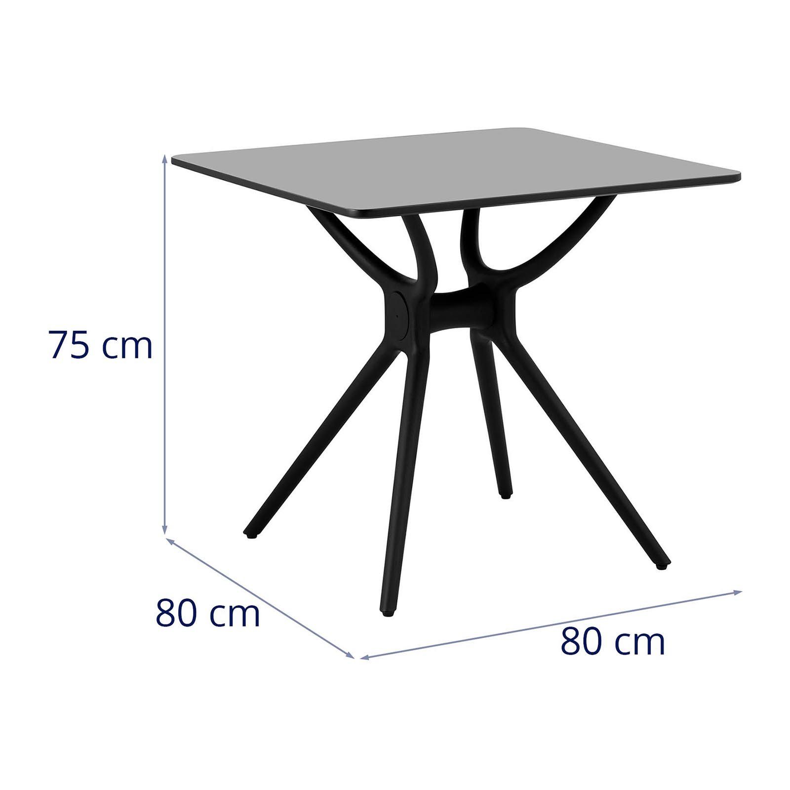Fromm&Starck Esstisch Tisch Esstisch Küchentisch cm Beistelltisch 80x80 schwarz MDF-Platte