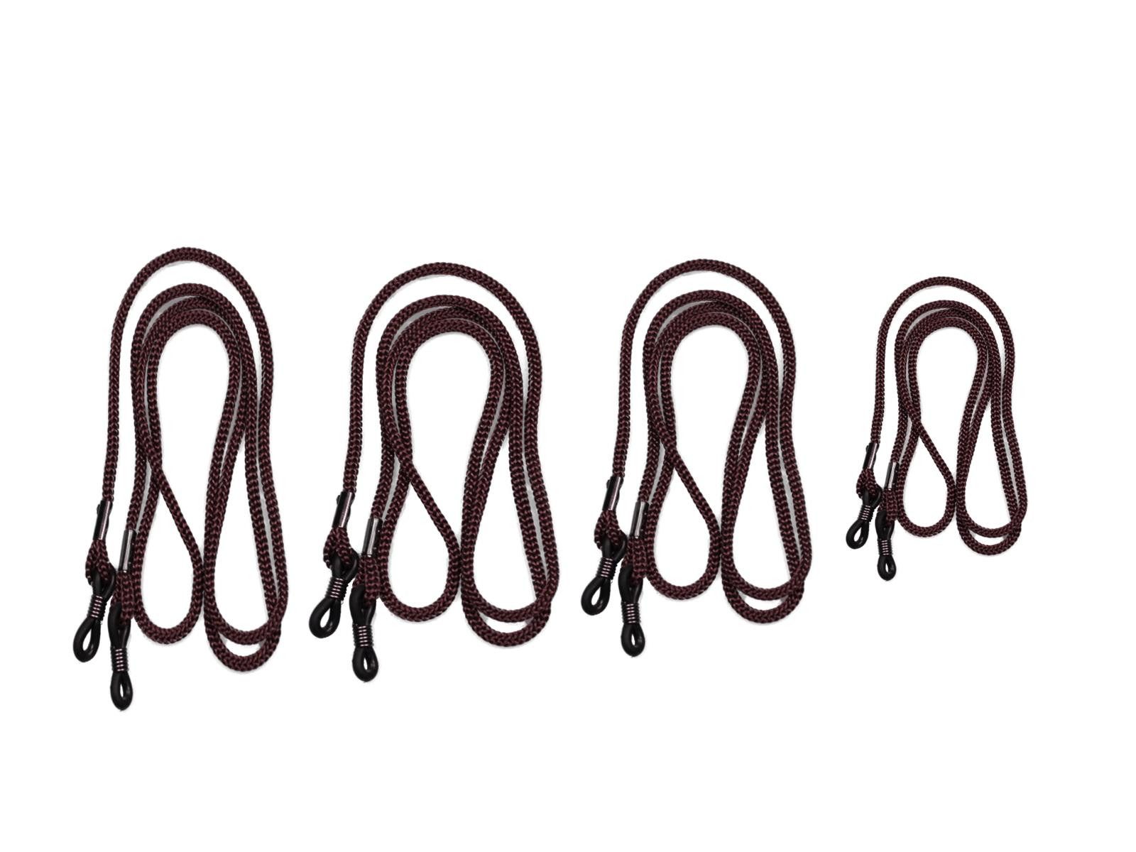 Brillenetui Brillenband 4er Set Braun