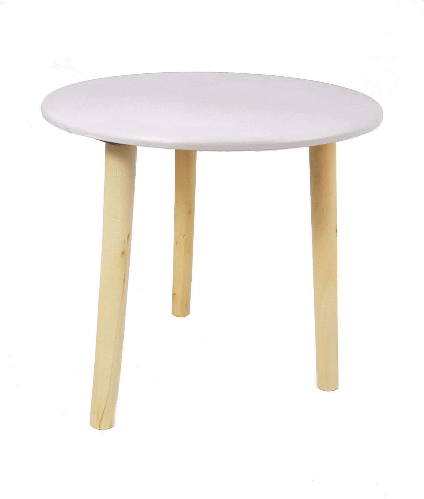 Wohnbereich für Spetebo weiß, 30 den cm My Holz Blumenhocker Home Beistelltisch kleiner Beistelltisch -