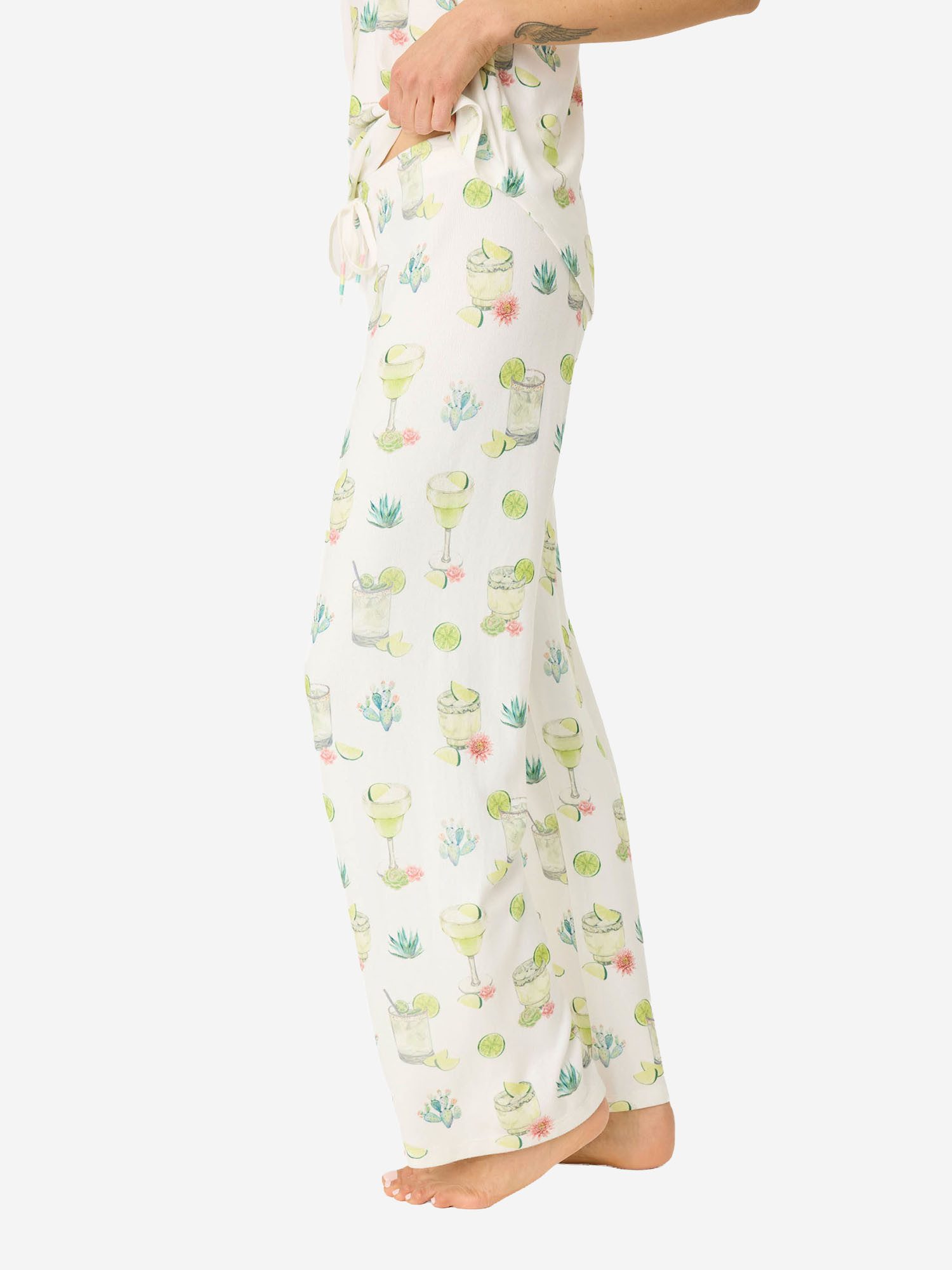 PJ Salvage Pyjamahose Limes & Sunshine (2-tlg) schlafanzug schlafmode bequem