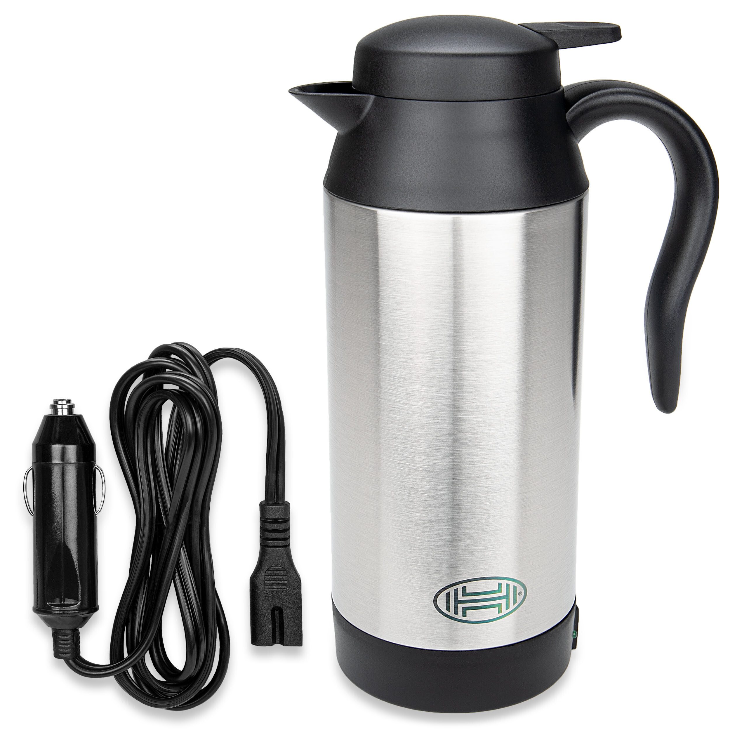 HEYNER Reise-Wasserkocher Reisewasserkocher Auto 700 m, 12 V mit Warmhaltefunktion, 0.7 l, 120 W