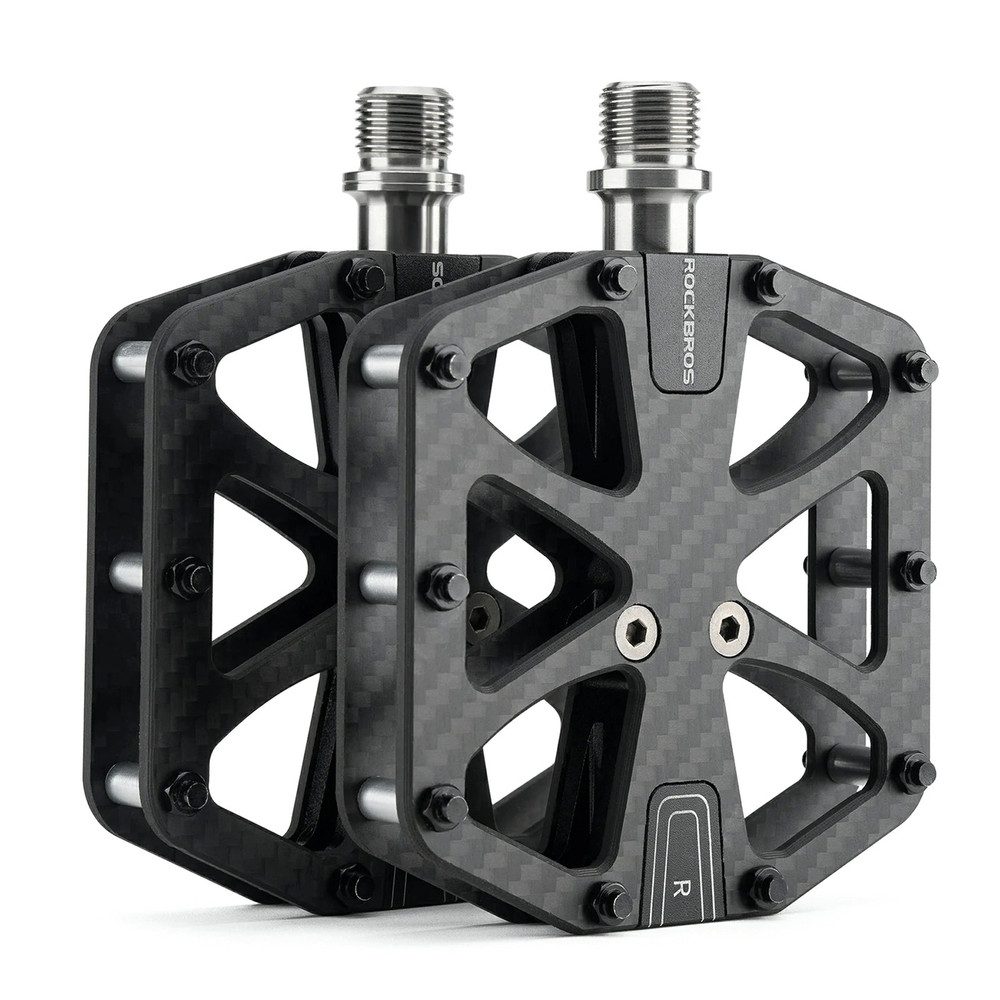 ROCKBROS Fahrradpedale Plattformpedale Mountainbikepedale Rennradpedale (Spar-Set, 2-tlg., 9,5 x 9,2 x 1,5 cm leicht)