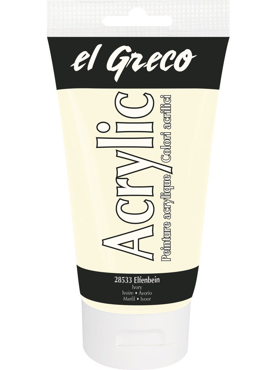 Kreul Acrylfarbe Kreul el Greco Acrylic Tube elfenbein 150 ml