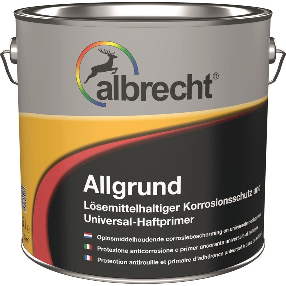Lack Albrecht Rostschutzgrundierung Allgrund weiß 2,5 l Haftgrund Vorlack Universal-Haftprimer