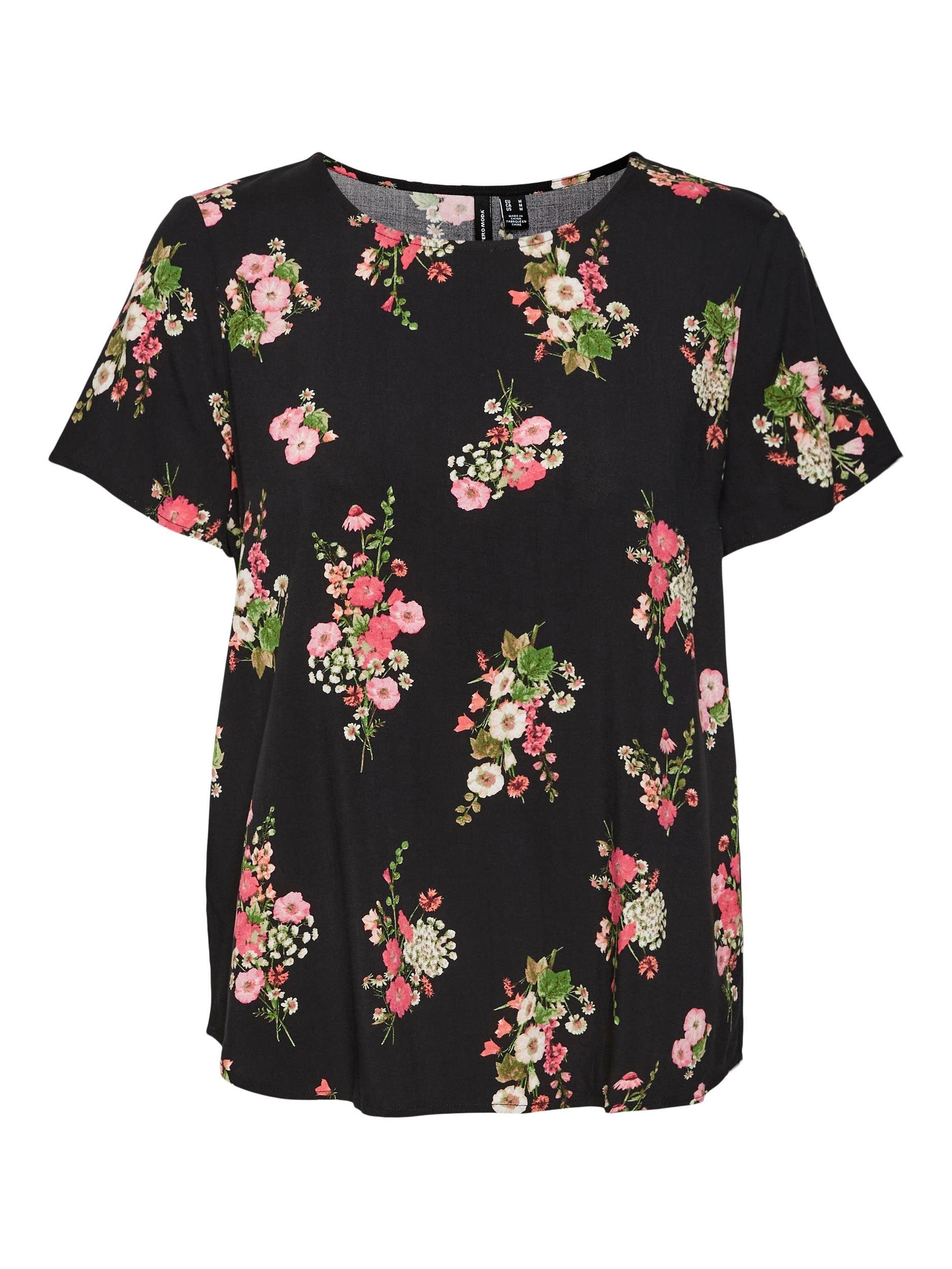 Vero Moda Kurzarmshirt VMEASY JOY S/S TOP WVN GA