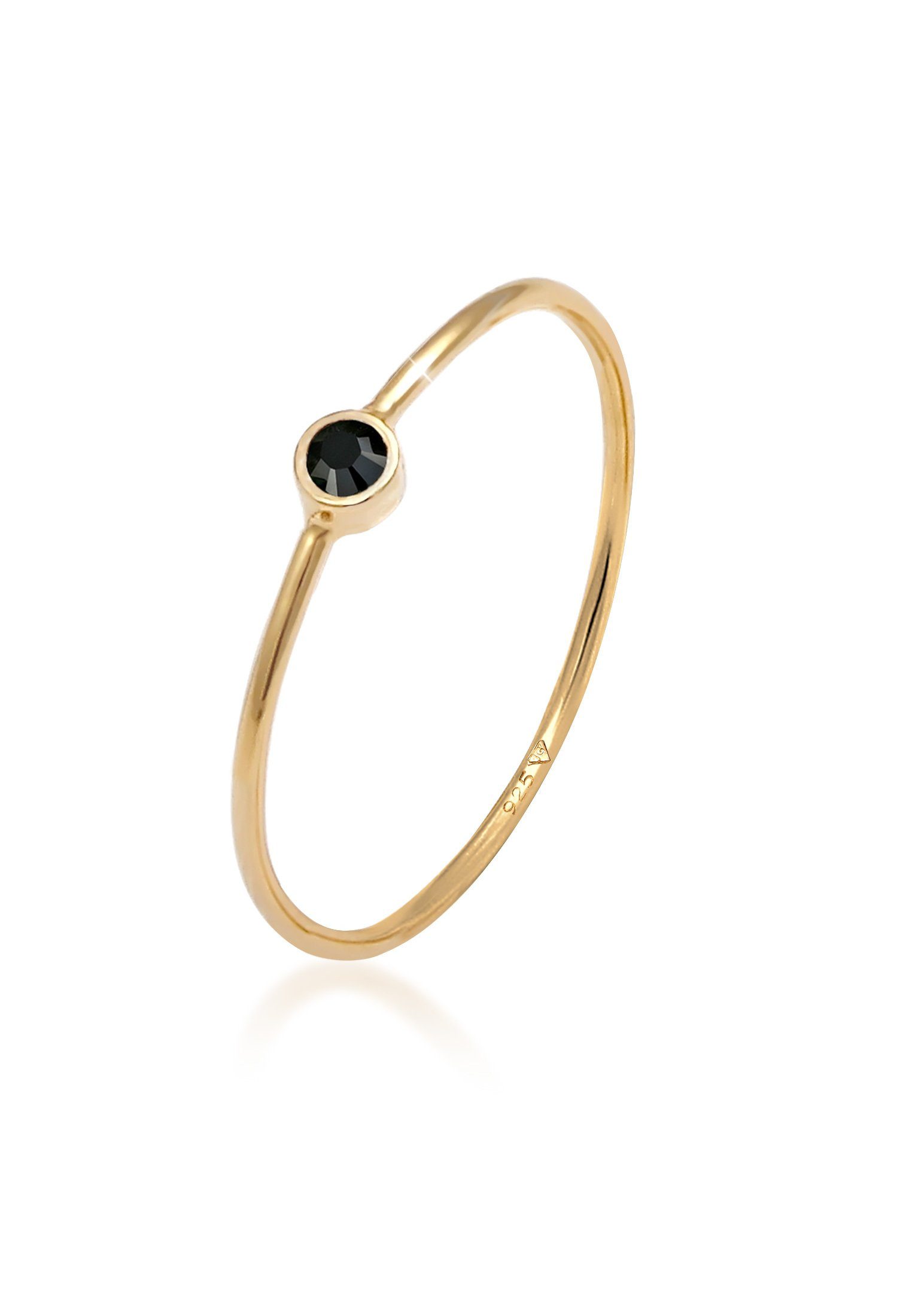 Elli Fingerring Stapelring Basic 925 Silber, mit Kristallen von Swarovski® günstig online kaufen