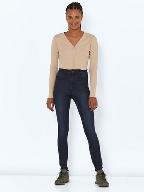 Noisy may Skinny-fit-Jeans High Waist Skinny Fit Jeans NMCALLIE (1-tlg) 4222 in Dunkelblau