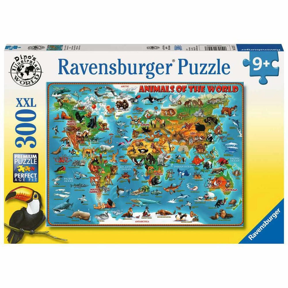 Ravensburger Puzzle Tiere rund um die Welt, 300 Puzzleteile