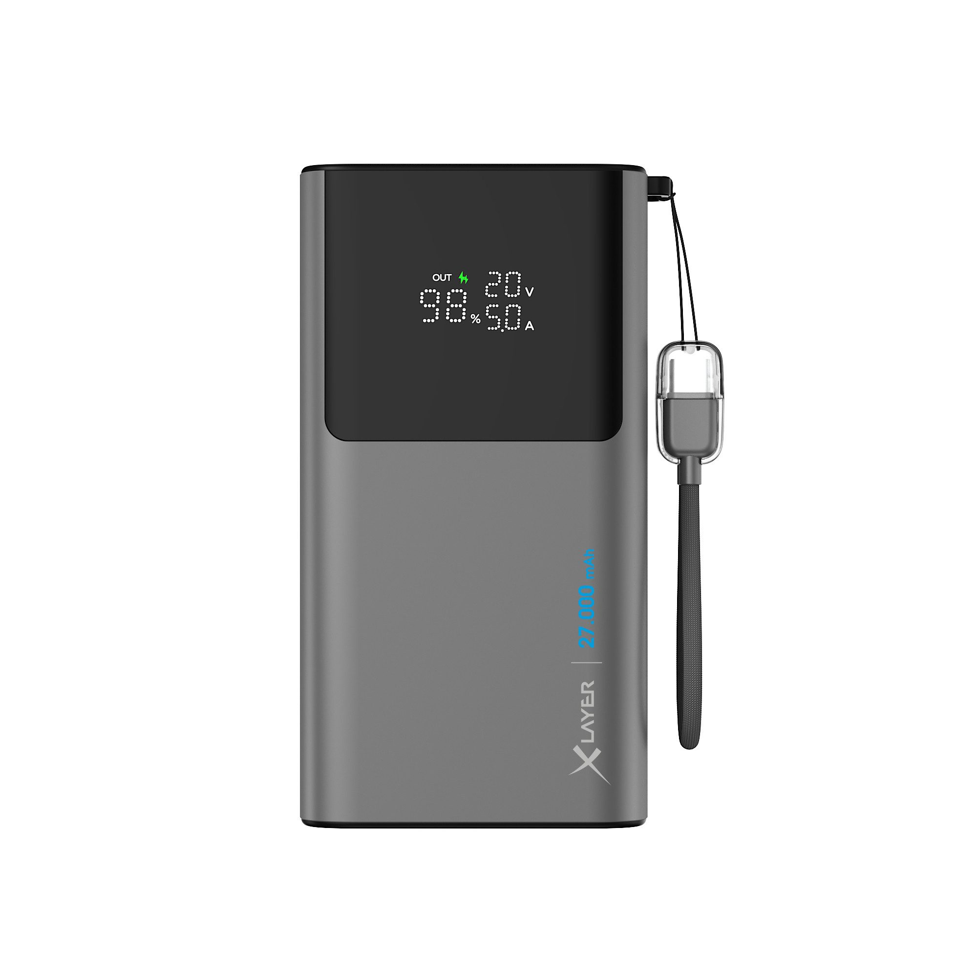 XLAYER Powerbank HyperCharge 160W 27.000 mAh USB C PD für Notebook Smartphone Powerbank