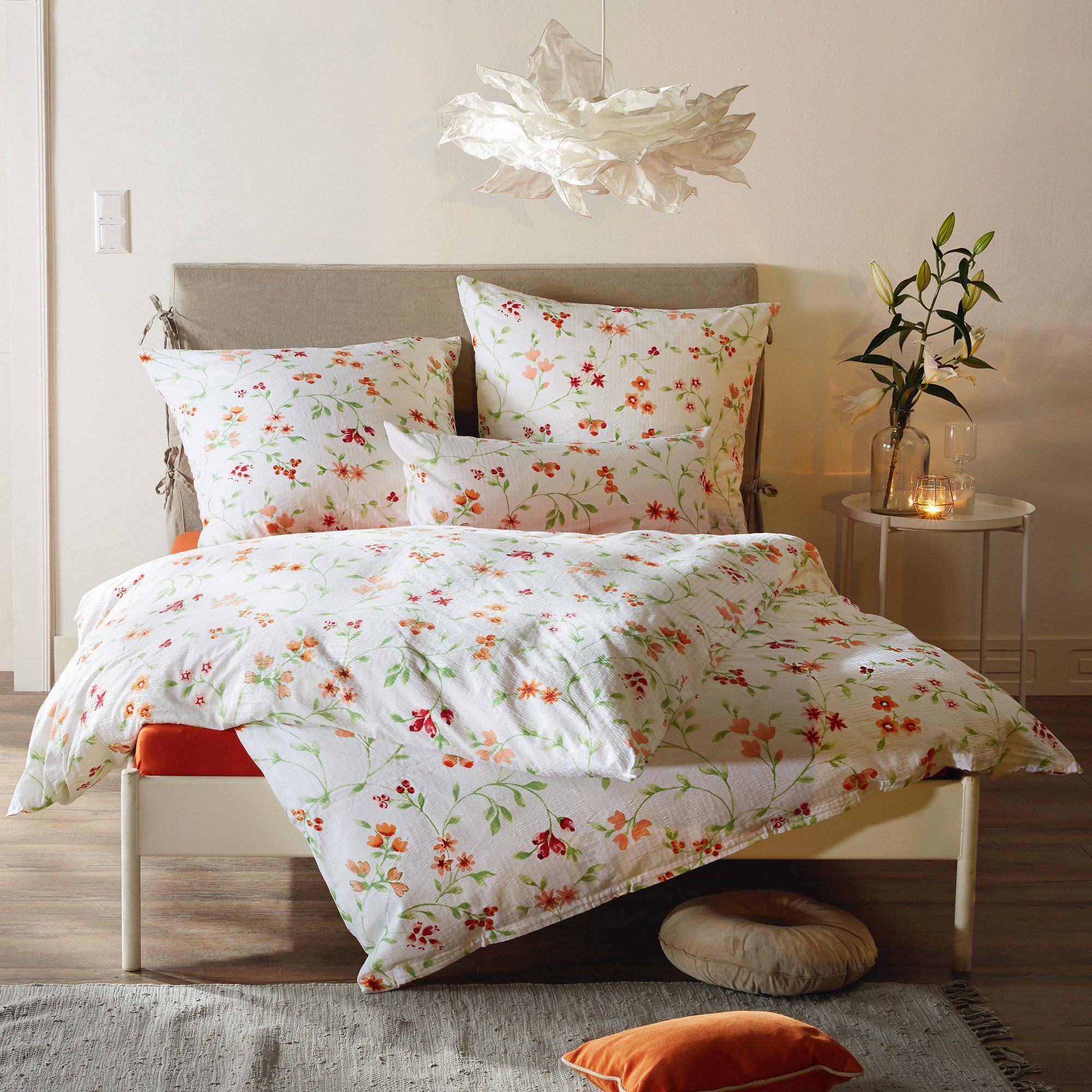 REDBEST Bettwäsche Bettwäsche, Seersucker, Blumen günstig online kaufen