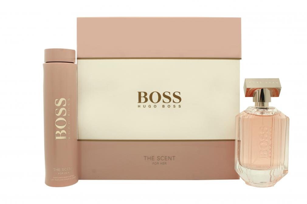HUGO Duft-Set Hugo Boss The Scent For Her Geschenkset Eau de Parfum 100ml + Body  Lotion 200ml