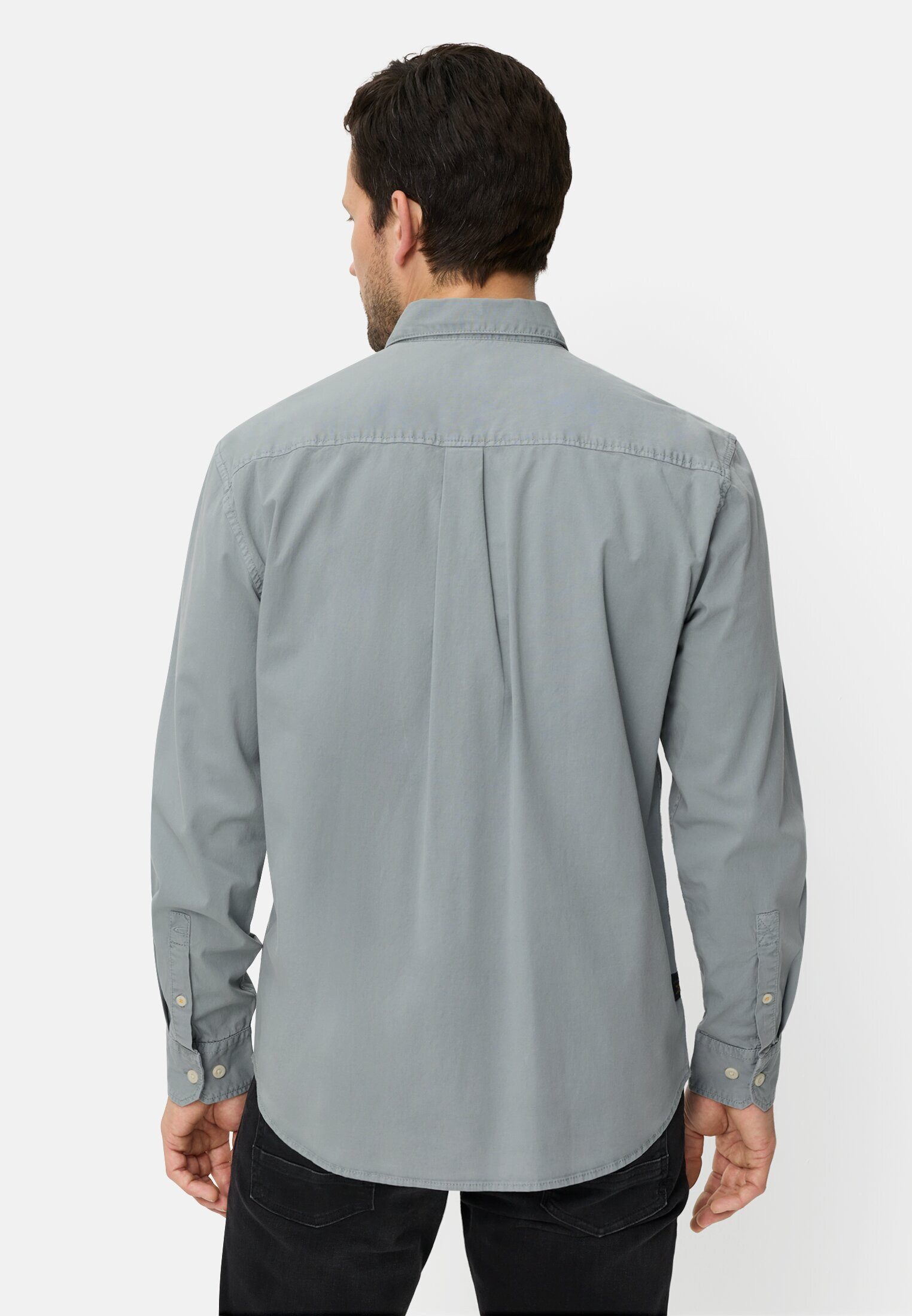camel active Langarmhemd mit Button-Down Kragen Langarm Button-Down Button- günstig online kaufen