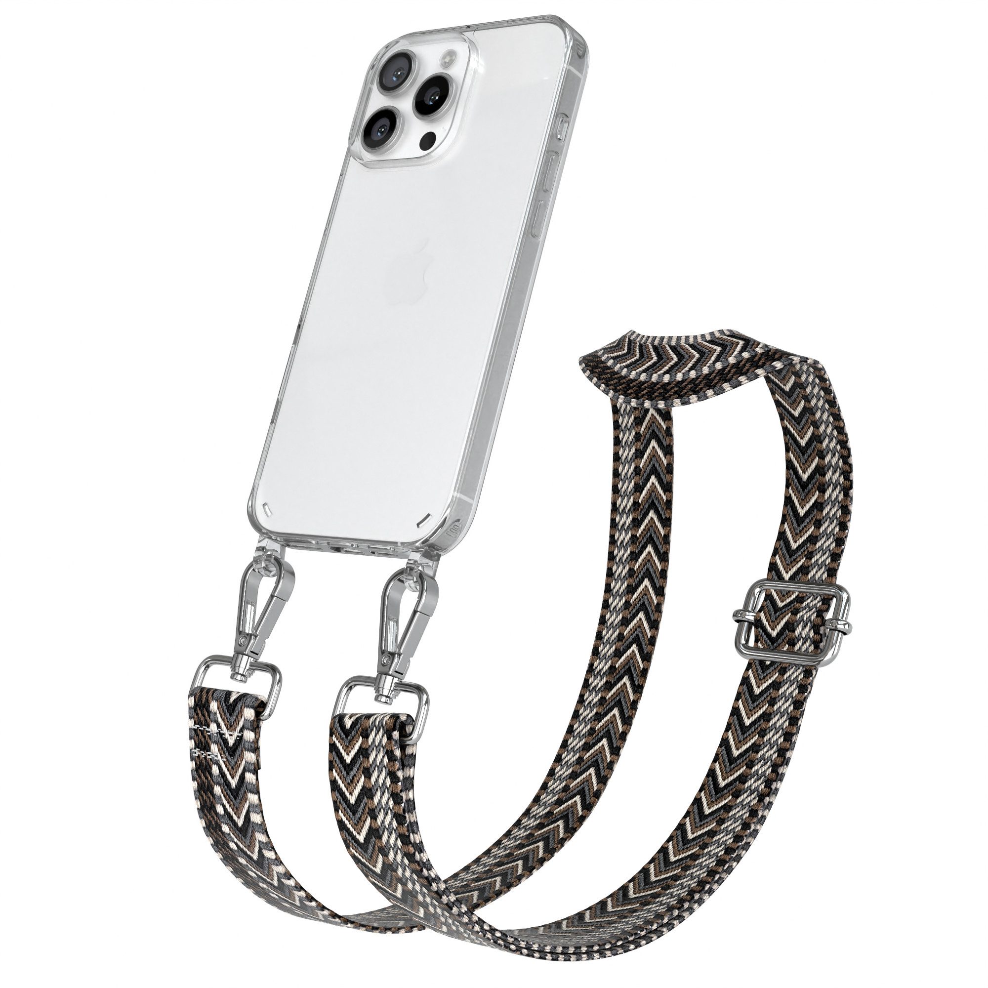 Handykette Silikonhülle mit Kette für Apple iPhone 16 Pro Max