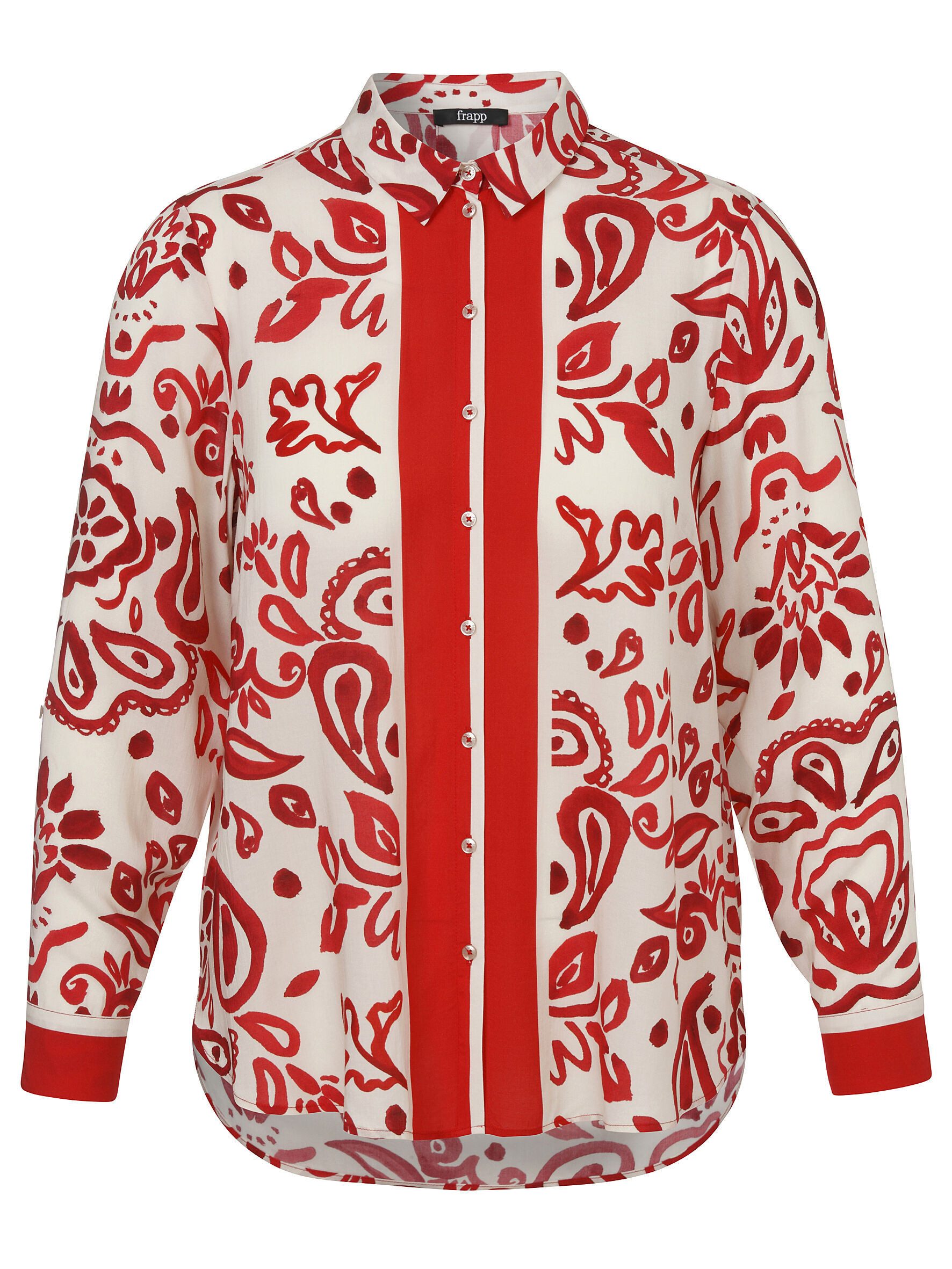 FRAPP Klassische Bluse in großen Größen