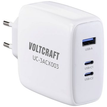 VOLTCRAFT USB-Ladegerät 120W mit Unterstützung von PD 3 GaN USB-Ladegerät (GaN)