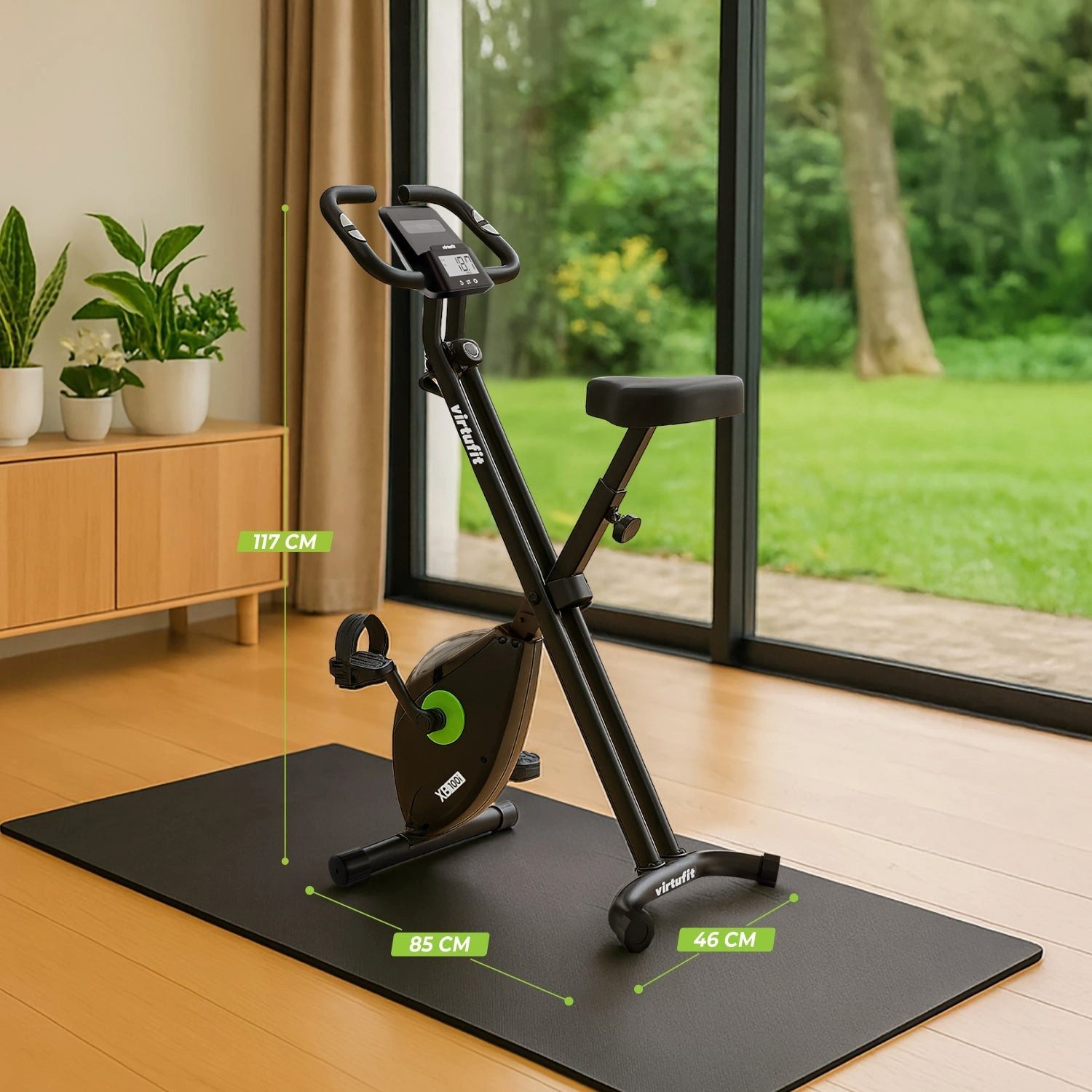 VirtuFit Heimtrainer VirtuFit XB100i Faltbarer Heimtrainer mit Bluetooth & App-Anbindung