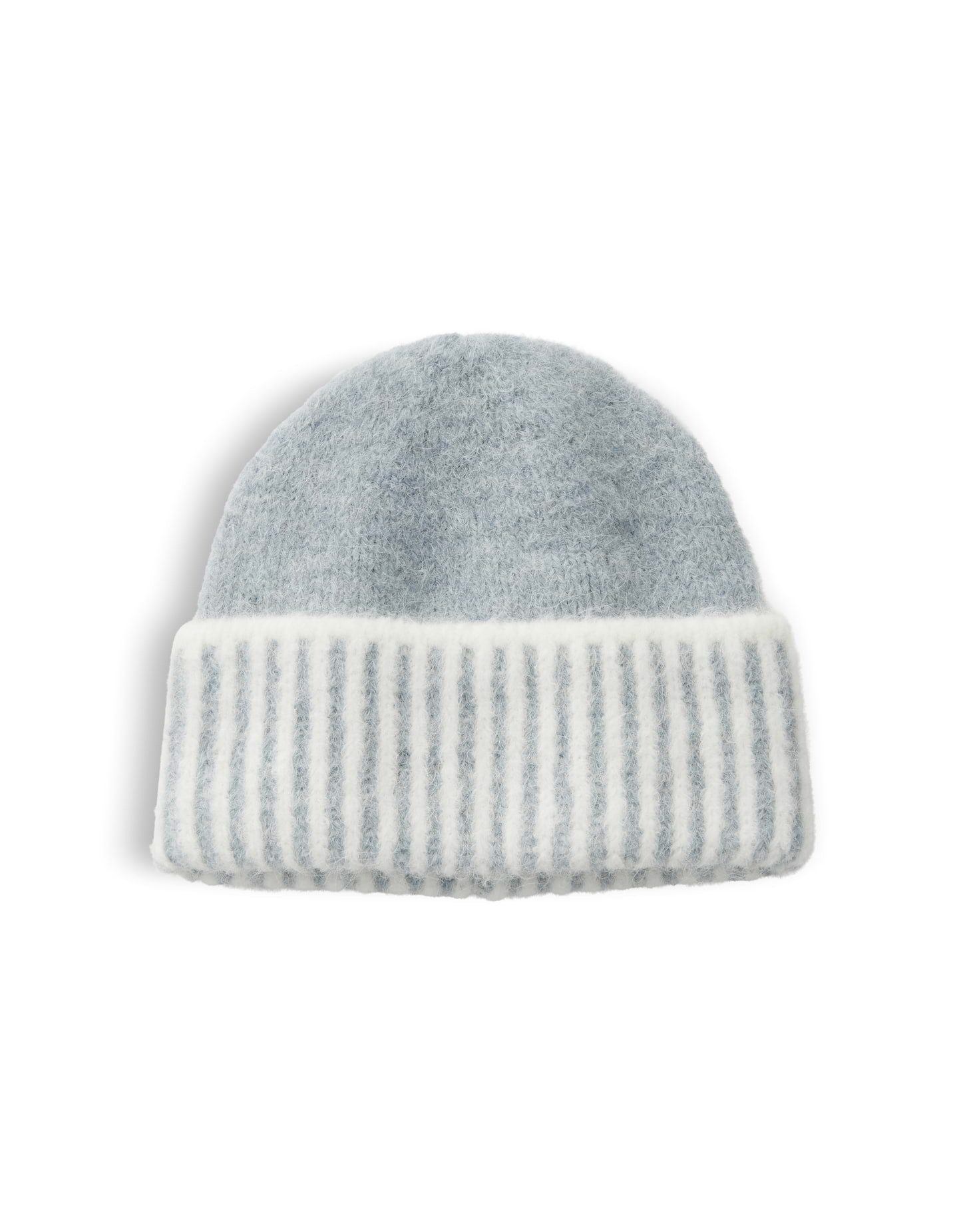 OPUS Strickmütze Ablendi cap aus Strick mit wärmender Funktion Wärmende Strickmütze mit zweifarbigem Muster