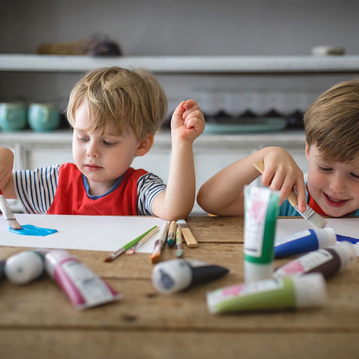 KINDACUTE Bastelfarbe Bio Stempelspaß Sparsets, Für Hand-und Fußabdrücke