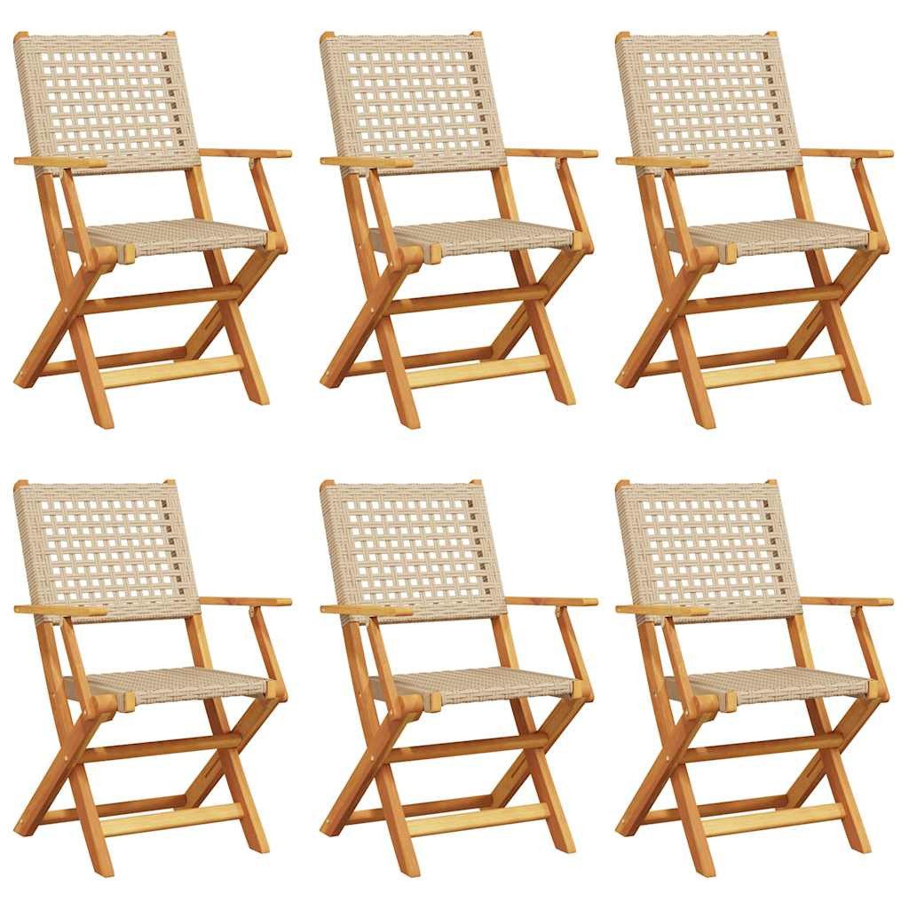vidaXL Gartenstuhl Gartenstühle 6 Stk. Klappbar günstig online kaufen