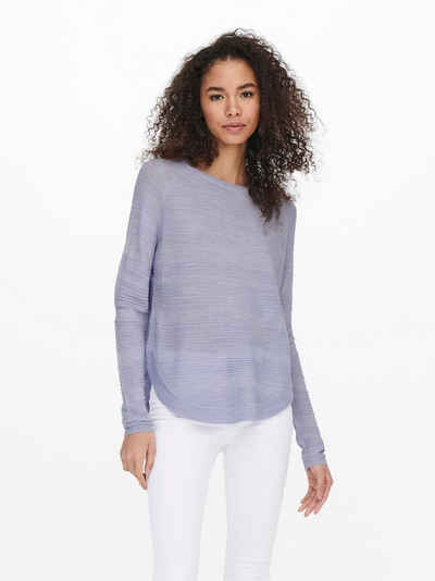 ONLY Strickpullover Dünner Strick Pullover Langarm Stretch Sweater Basic ONLCAVIAR 4525 in Lila-2