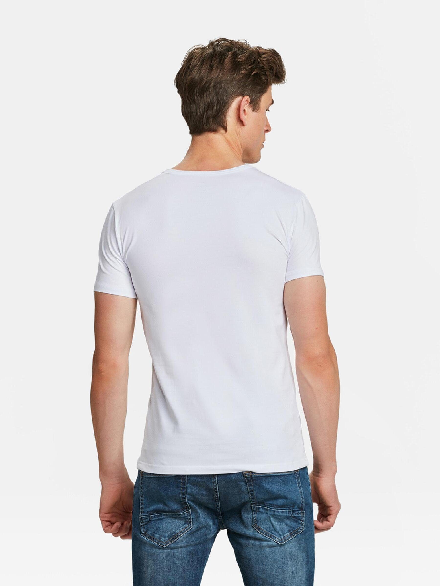 WE Fashion Weiß T-Shirt (2-tlg)